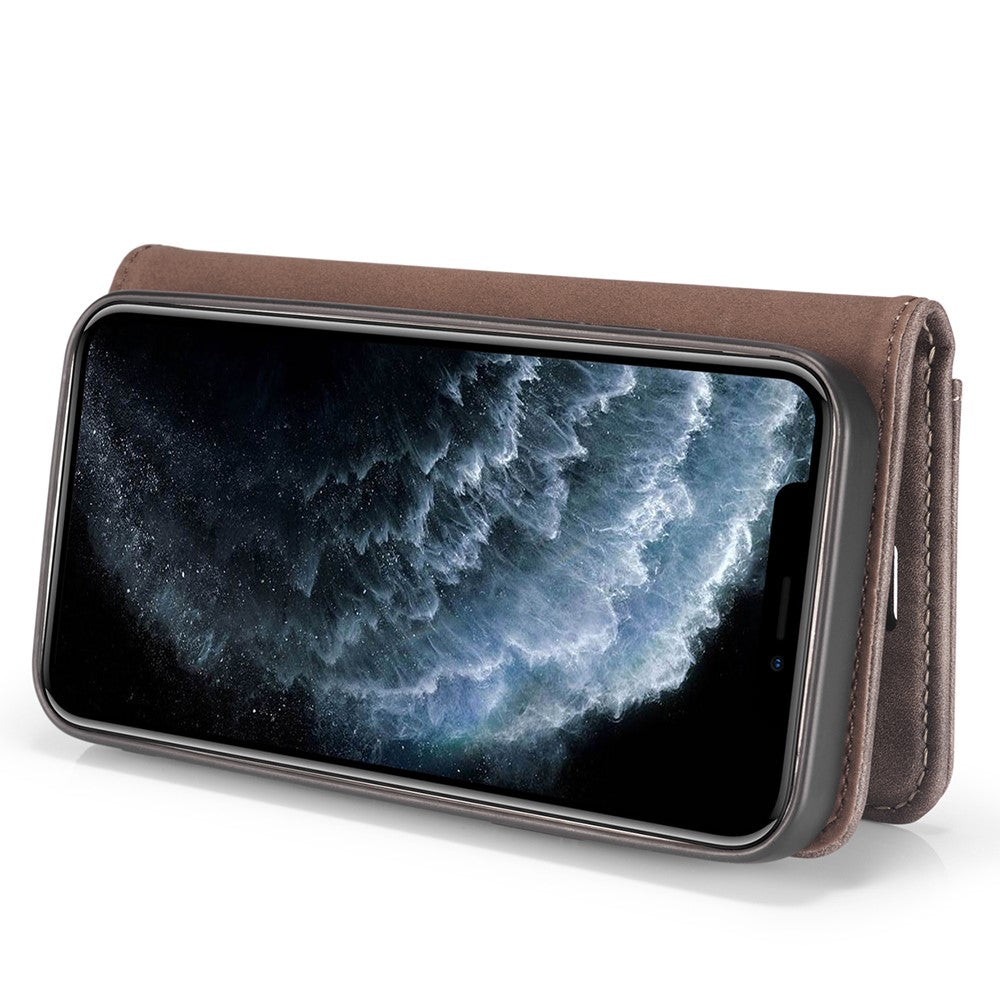 DG.MING-For-iPhone-13-Full-Protection-Anti-scratch-Split-Leather-Wallet-Detachable-2-in-1-Phone-Case-Grey