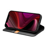 QIALINO-Top-Layer-Cowhide-Leather-All-Round-Protection-Wallet-Design-Phone-Cover-with-Stand-for-iPhone-13-6.1-inch-Black