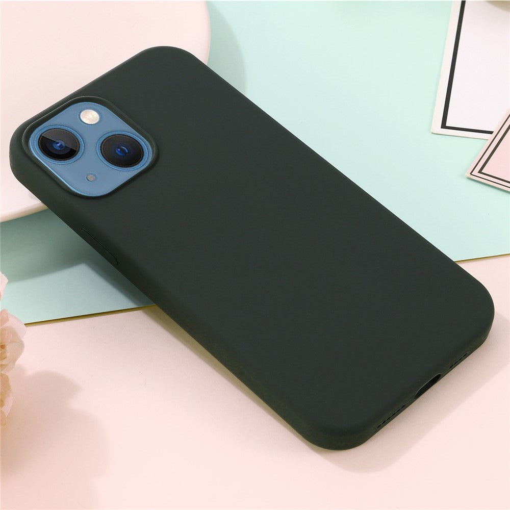 For-iPhone-13-mini-5.4-inch-Liquid-Silicone-Phone-Cover-Protective-Case-for-Magnetic-Charging-Dark-Green