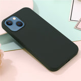 For-iPhone-13-mini-5.4-inch-Liquid-Silicone-Phone-Cover-Protective-Case-for-Magnetic-Charging-Dark-Green