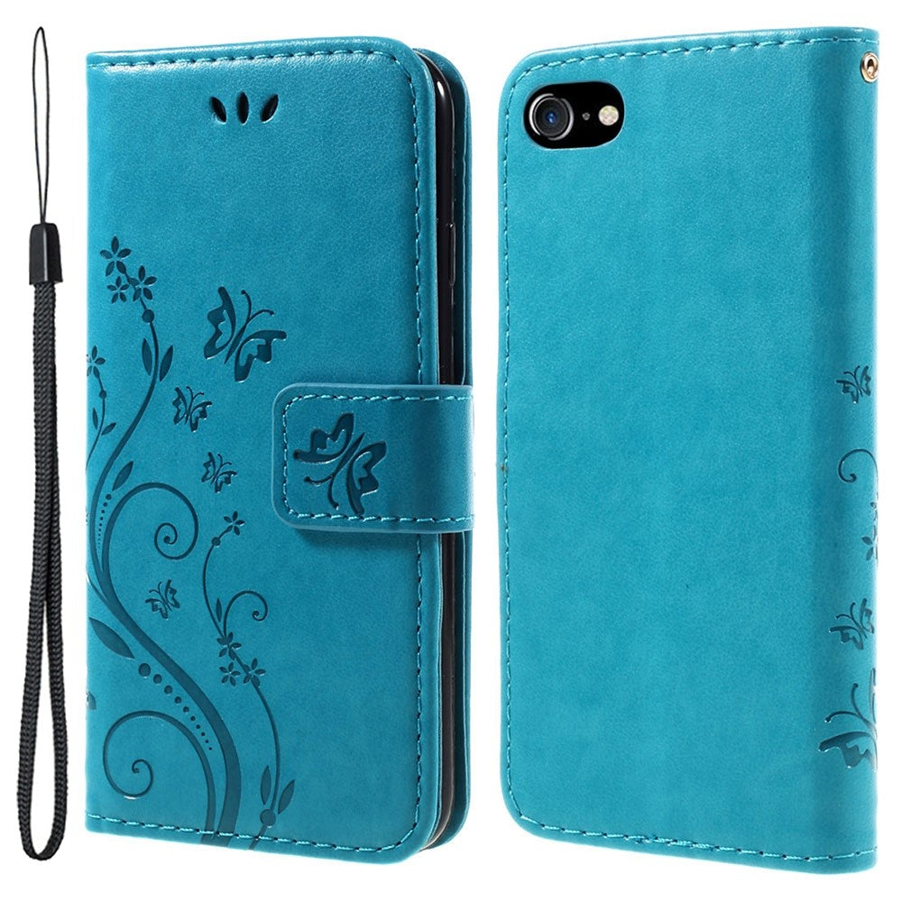 PU-Leather-Case-for-iPhone-SE-(2020)/SE-(2022)/8/7-4.7-inch-Phone-Wallet-Cover-with-Strap-Blue
