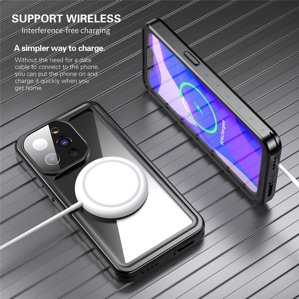 REDPEPPER-PRO-Series-Drop-proof-IP68-Waterproof-Scratch-Resistant-Transparent-Phone-Case-for-iPhone-13-Pro-6.1-inch