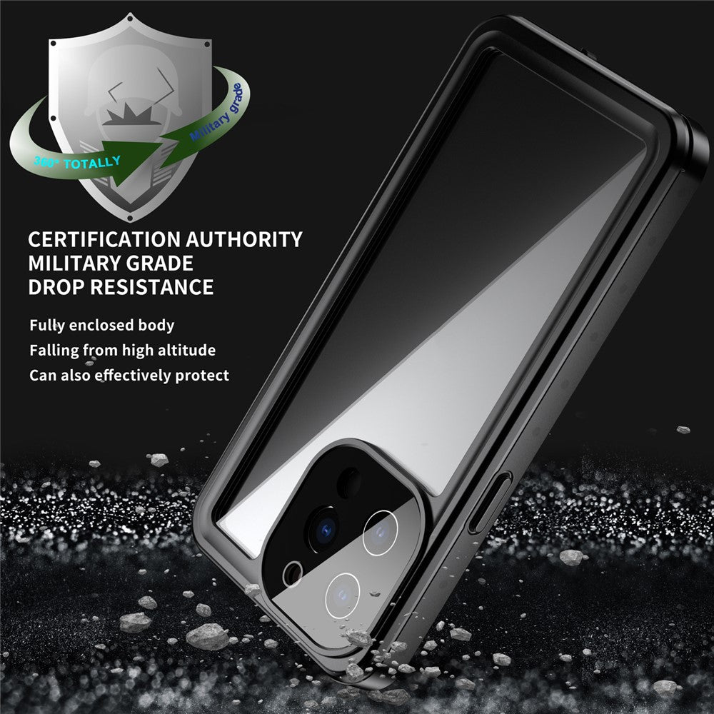 REDPEPPER-PRO-Series-Drop-proof-IP68-Waterproof-Scratch-Resistant-Transparent-Phone-Case-for-iPhone-13-Pro-6.1-inch