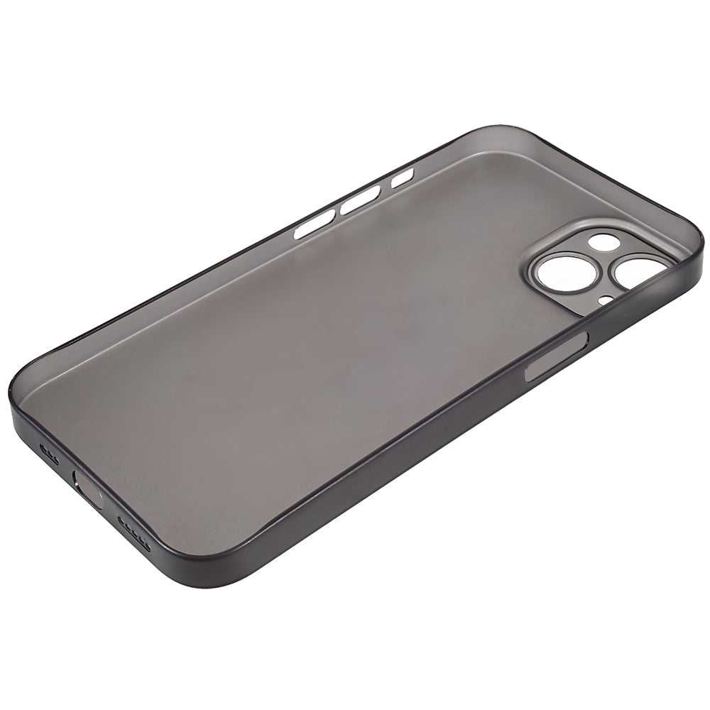 For-iPhone-13-mini-5.4-inch-Frosted-Surface-Ultra-Slim-Anti-Fingerprint-Anti-Scratch-Hard-PC-Phone-Case-Shell-Transparent-Black