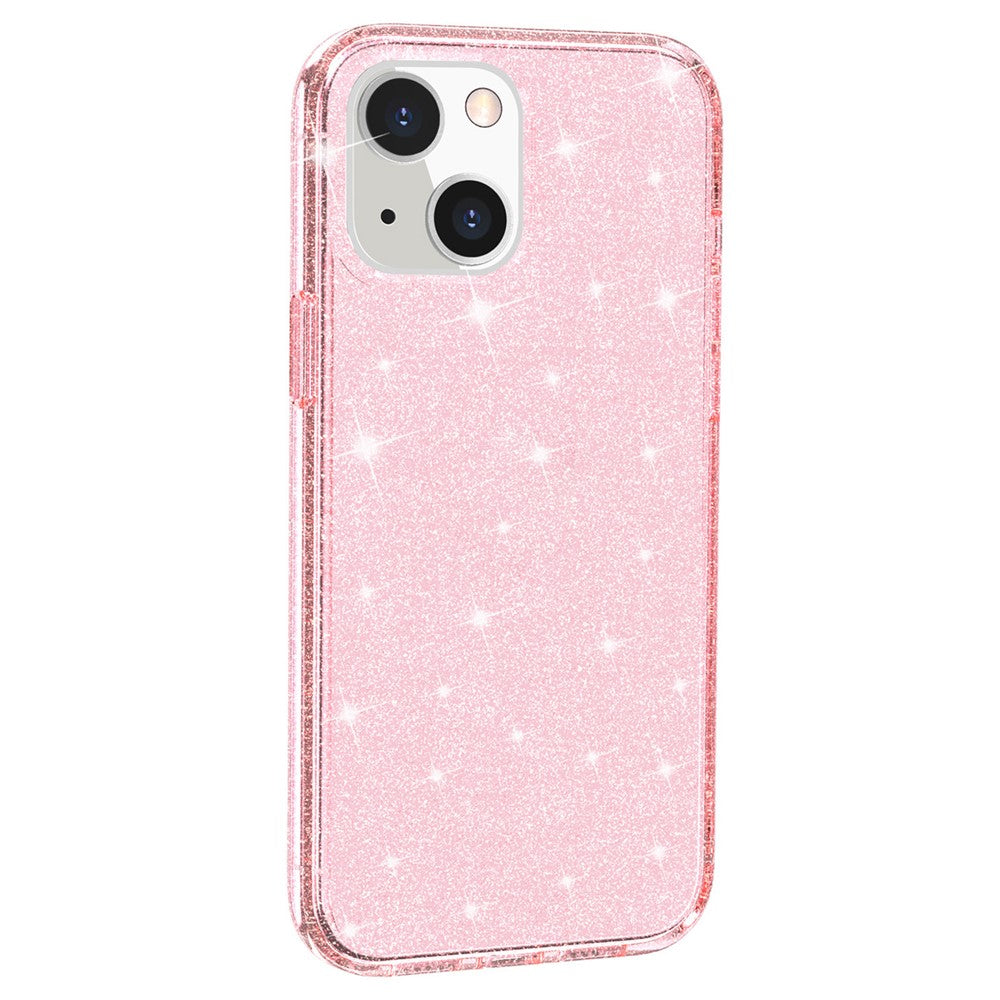 For-iPhone-15-Bump-Proof-Protective-Case-Sparkly-Glitter-Hard-PC-+-Soft-TPU-Phone-Cover-Pink