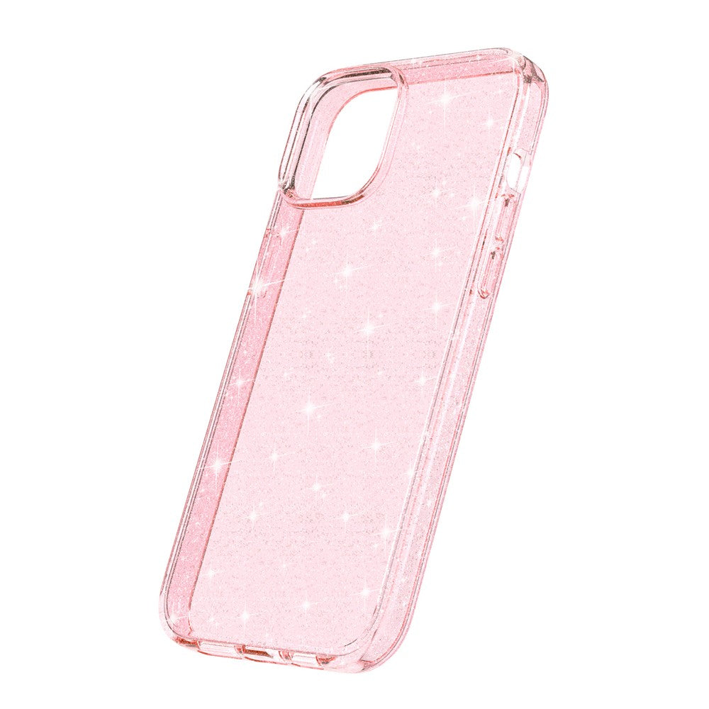 For-iPhone-15-Bump-Proof-Protective-Case-Sparkly-Glitter-Hard-PC-+-Soft-TPU-Phone-Cover-Pink