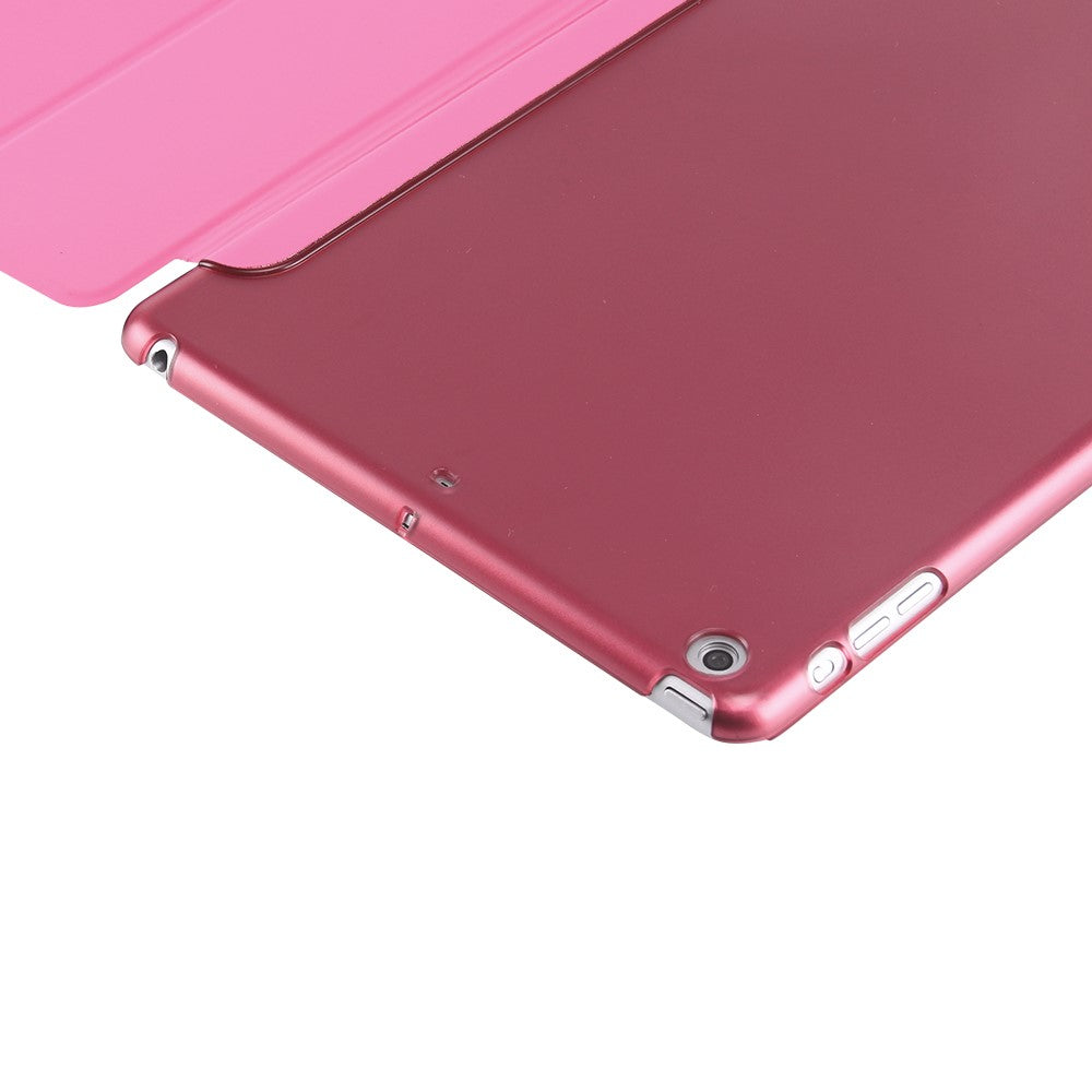 For-iPad-9.7-inch-(2018)-/-(2017)-Magnetic-Tri-Fold-Stand-Leather-Case-Smart-Awake-/-Sleep-Tablet-Cover-Pink