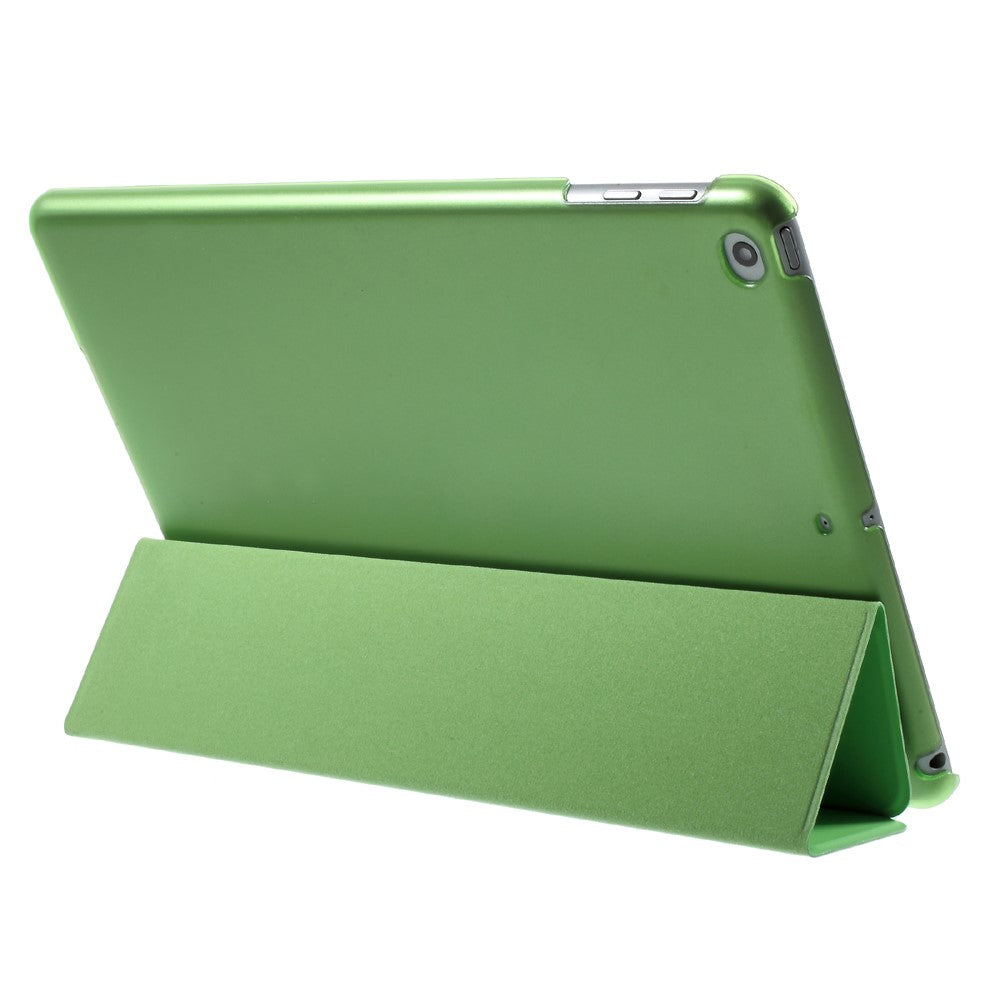 For-iPad-9.7-inch-(2018)/(2017)-Tablet-Cover-Tri-fold-Stand-PU-Leather-+-PC-Protective-Case-Green
