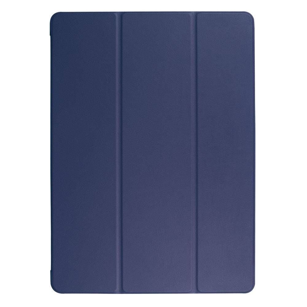 For-iPad-Pro-12.9-(2017)-PU-Leather-Ultra-Thin-Tri-fold-Stand-Auto-Sleep/Wake-Tablet-Cover-Dark-Blue