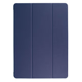 For-iPad-Pro-12.9-(2017)-PU-Leather-Ultra-Thin-Tri-fold-Stand-Auto-Sleep/Wake-Tablet-Cover-Dark-Blue