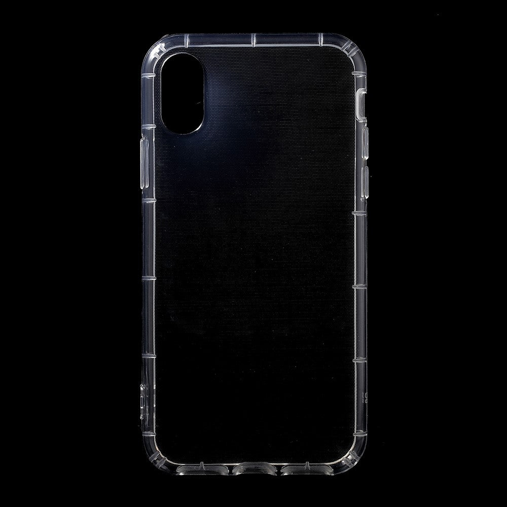 Drop-resistant-Clear-TPU-Protection-Cell-Phone-Case-Accessory-for-iPhone-XS-/-X-5.8-inch-Transparent