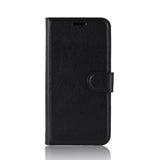 Litchi-Skin-PU-Leather-Phone-Cover-Shell-with-3-Card-Slots-for-Samsung-Galaxy-A40-Cell-Phone-Accessory-Black