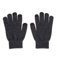 Women Touch Screen Glove Winter Warm Thick Knit for Smartphone Tablet One Size - Dark Grey