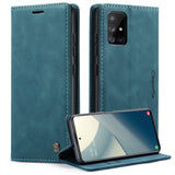 CASEME-013-Series-Auto-absorbed-Leather-Wallet-Automatic-Closing-Stand-Case-for-Samsung-Galaxy-A51-Green