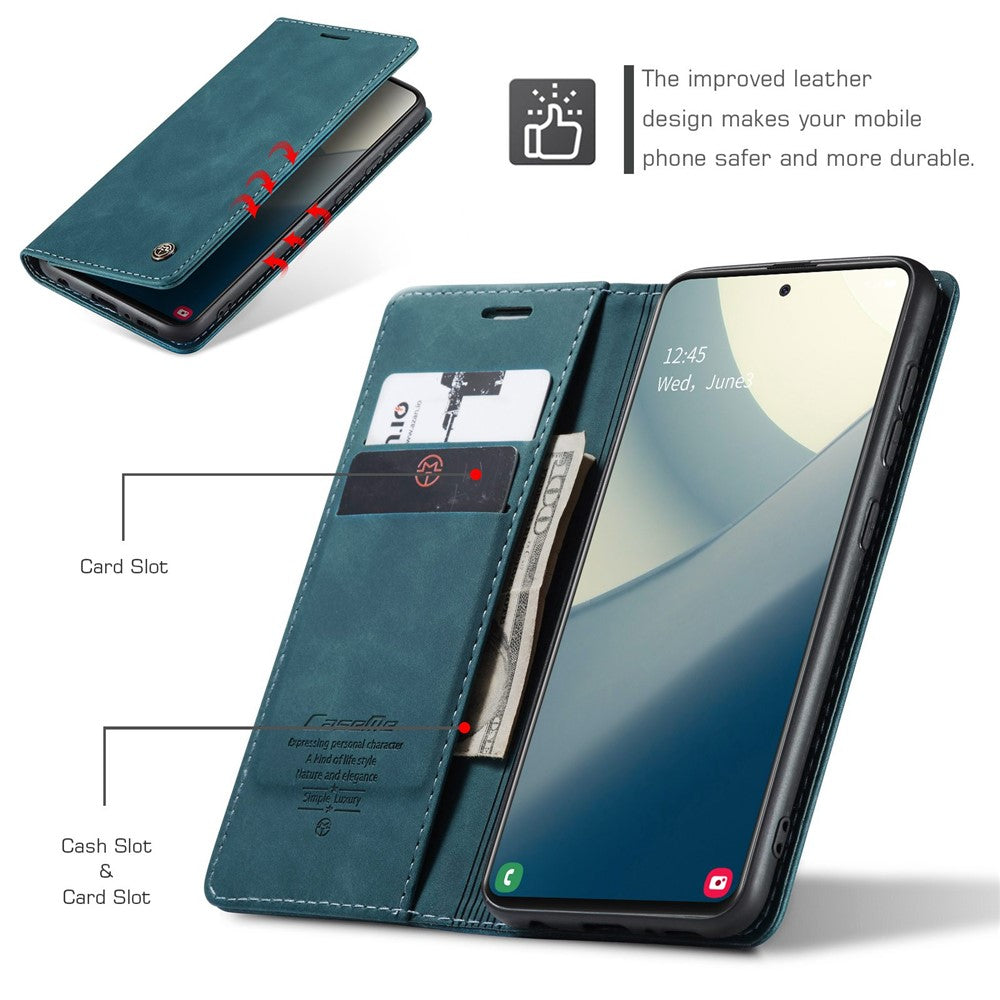 CASEME-013-Series-Auto-absorbed-Leather-Wallet-Automatic-Closing-Stand-Case-for-Samsung-Galaxy-A51-Green