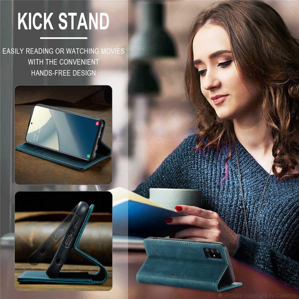 CASEME-013-Series-Auto-absorbed-Leather-Wallet-Automatic-Closing-Stand-Case-for-Samsung-Galaxy-A51-Green