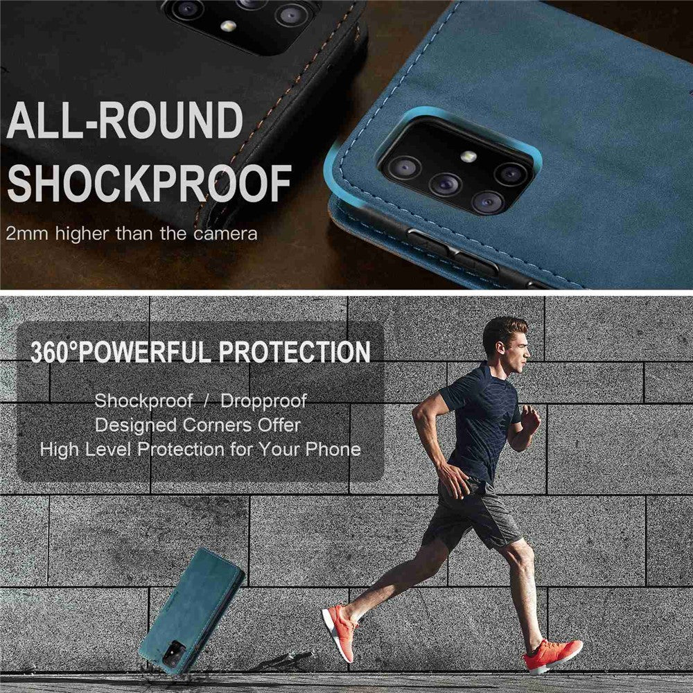 CASEME-013-Series-Auto-absorbed-Leather-Wallet-Automatic-Closing-Stand-Case-for-Samsung-Galaxy-A51-Green