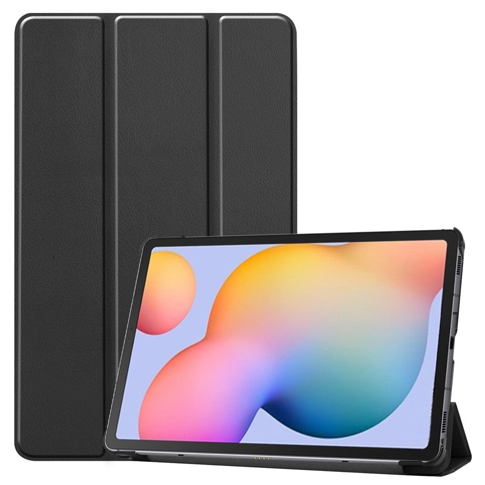 Tablet-Case-for-Samsung-Galaxy-Tab-S6-Lite-(2024)-/-(2022)-/-(2020)-Tri-Fold-Stand-PU-Leather-Cover-Black