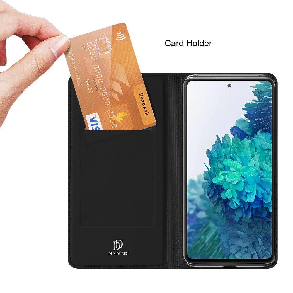 DUX-DUCIS-Skin-Pro-Series-Card-Slot-PU-Leather-Phone-Cover-for-Samsung-Galaxy-S20-FE-4G/5G/S20-Lite/S20-FE-2022-Black