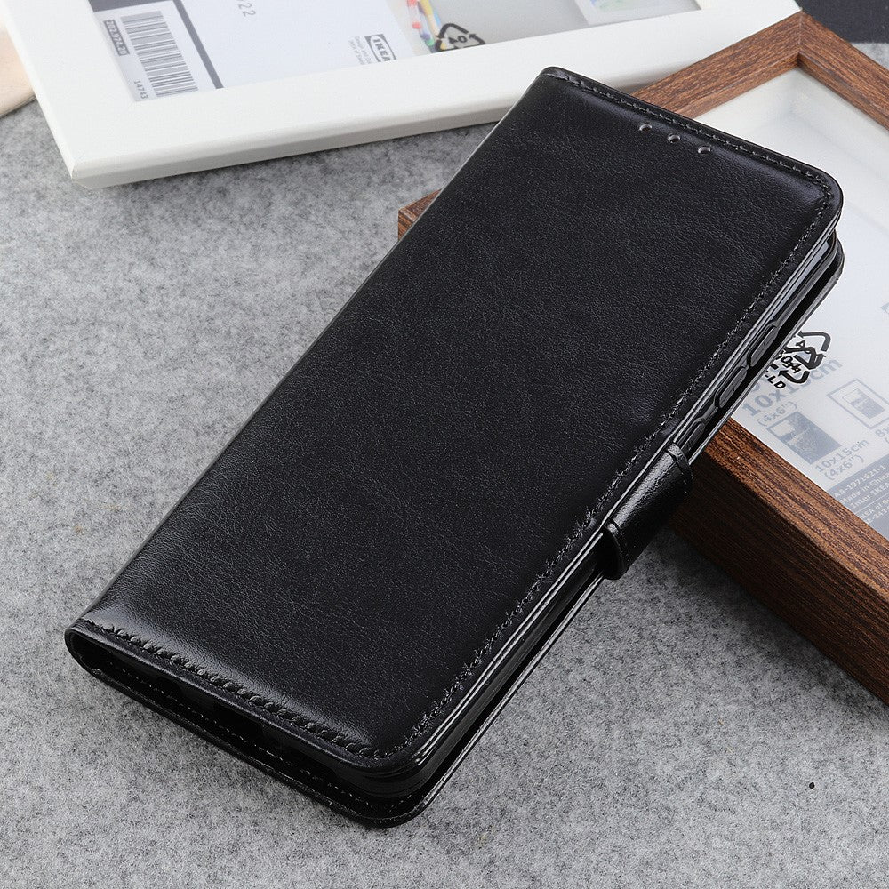 Shockproof-Anti-dust-Crazy-Horse-Leather-Wallet-Stand-Cellphone-Cover-Case-for-Samsung-Galaxy-S21-5G/S21-4G-Black