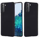 For-Samsung-Galaxy-S21-4G/5G-Shockproof-Soft-Liquid-Silicone-Phone-Case-Mobile-Phone-Covering-Shell-Black