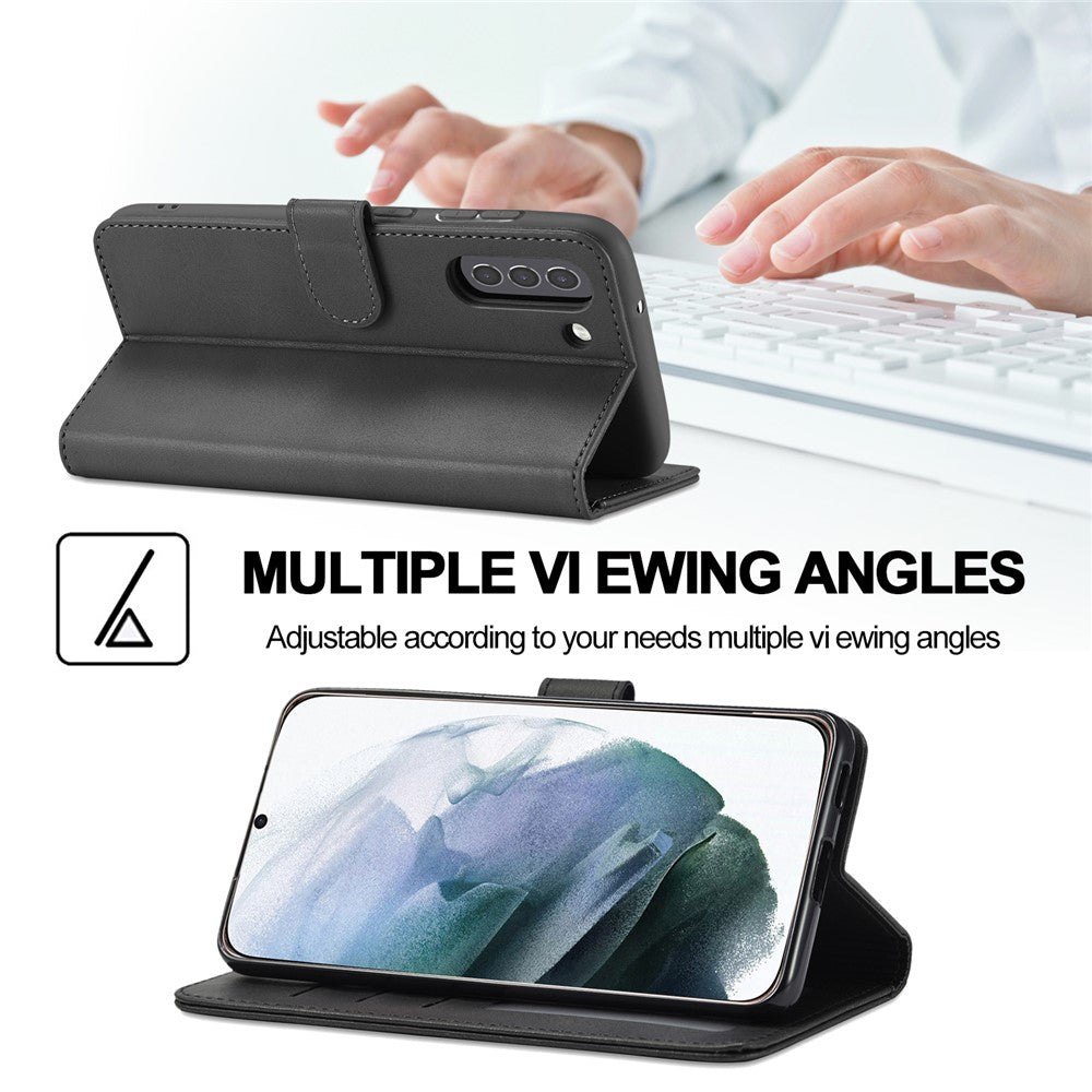 LC.IMEEKE-Wallet-Design-Leather-Shell-Phone-Stand-Cover-Case-for-Samsung-Galaxy-S21-FE-Black