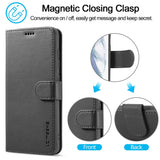 LC.IMEEKE-Wallet-Design-Leather-Shell-Phone-Stand-Cover-Case-for-Samsung-Galaxy-S21-FE-Black