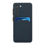 Soft-TPU-Phone-Case-Cover-with-Card-Slot-for-Samsung-Galaxy-S21-5G/4G-Dark-Blue