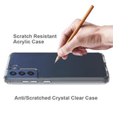 Four-Corner-Cushioned-Anti-Scratch-Clear-Acrylic-+-TPU-Anti-Drop-Hybrid-Cover-for-Samsung-Galaxy-S21-FE