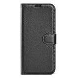 For-Samsung-Galaxy-A53-5G-Litchi-Texture-PU-Leather-Folio-Case-Magnetic-Clasp-Anti-scratch-Phone-Cover-with-Stand-Wallet-Black
