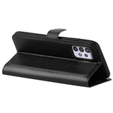 For-Samsung-Galaxy-A53-5G-Litchi-Texture-PU-Leather-Folio-Case-Magnetic-Clasp-Anti-scratch-Phone-Cover-with-Stand-Wallet-Black