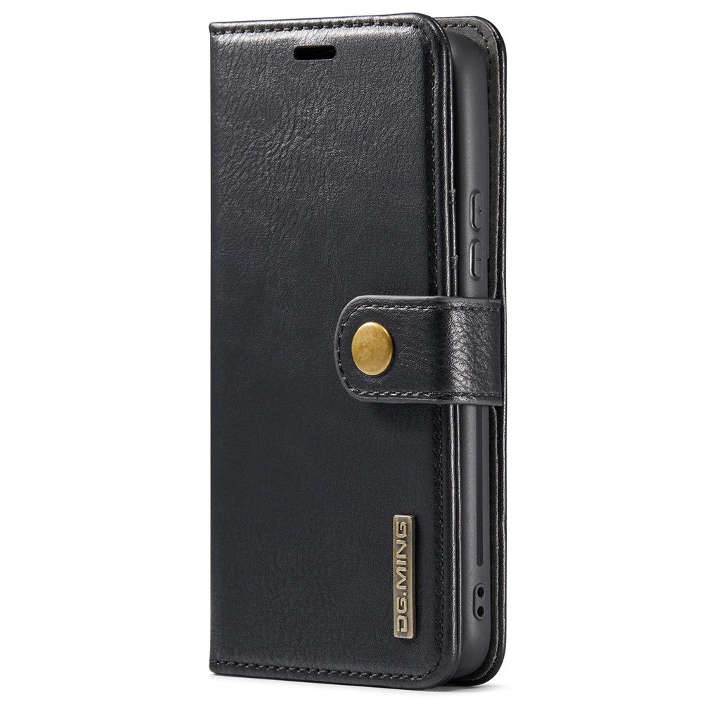 DG.MING-For-Samsung-Galaxy-S22-5G-Detachable-2-in-1-Split-Leather-Full-Protection-Shell-Wallet-Cover-TPU-Inner-Phone-Case-Black