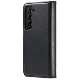 DG.MING-For-Samsung-Galaxy-S22-5G-Detachable-2-in-1-Split-Leather-Full-Protection-Shell-Wallet-Cover-TPU-Inner-Phone-Case-Black