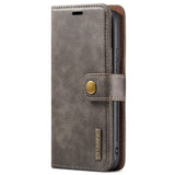 DG.MING-For-Samsung-Galaxy-S22-5G-Detachable-2-in-1-Split-Leather-Full-Protection-Shell-Wallet-Cover-TPU-Inner-Phone-Case-Grey