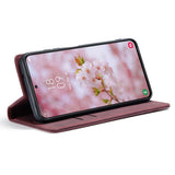 CASEME-013-Series-for-Samsung-Galaxy-S22-5G-PU-Leather-Wallet-Phone-Case-Stand-Magnetic-Absorption-Card-Holder-Cover-Red