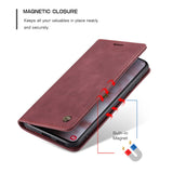 CASEME-013-Series-for-Samsung-Galaxy-S22-5G-PU-Leather-Wallet-Phone-Case-Stand-Magnetic-Absorption-Card-Holder-Cover-Red