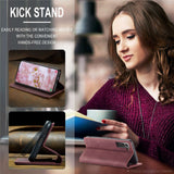 CASEME-013-Series-for-Samsung-Galaxy-S22-5G-PU-Leather-Wallet-Phone-Case-Stand-Magnetic-Absorption-Card-Holder-Cover-Red