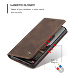 CASEME-013-Series-for-Samsung-Galaxy-S22-5G-PU-Leather-Wallet-Phone-Case-Stand-Magnetic-Absorption-Card-Holder-Cover-Coffee