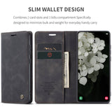 CASEME-013-Series-for-Samsung-Galaxy-S22-5G-PU-Leather-Wallet-Phone-Case-Stand-Magnetic-Absorption-Card-Holder-Cover-Black