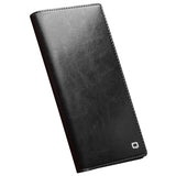 QIALINO-for-Samsung-Galaxy-S22-Ultra-5G-Folio-Flip-Wallet-Stand-Design-Shockproof-Genuine-Leather-Cell-Phone-Case-Black