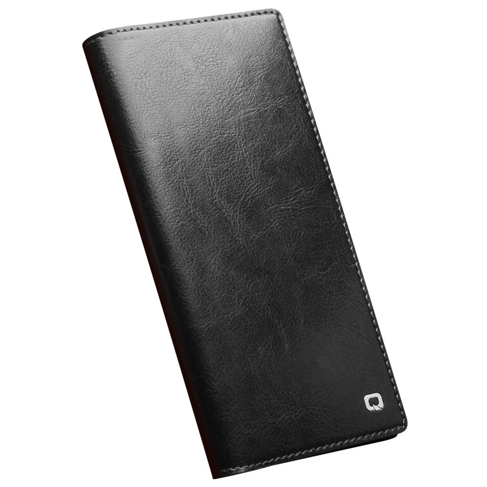 QIALINO-for-Samsung-Galaxy-S22-Ultra-5G-Folio-Flip-Wallet-Stand-Design-Shockproof-Genuine-Leather-Cell-Phone-Case-Black