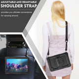 For-Samsung-Galaxy-Tab-A8-10.5-(2021)-/-(2022)-Wi-Fi-SM-X200-/-LTE-SM-X205-Hard-PC-Soft-Silicone-Case-with-PET-Screen-Protector-Swivel-Kickstand-Shockproof-Cover-with-Hand-/-Shoulder-Strap-Black-/-Black