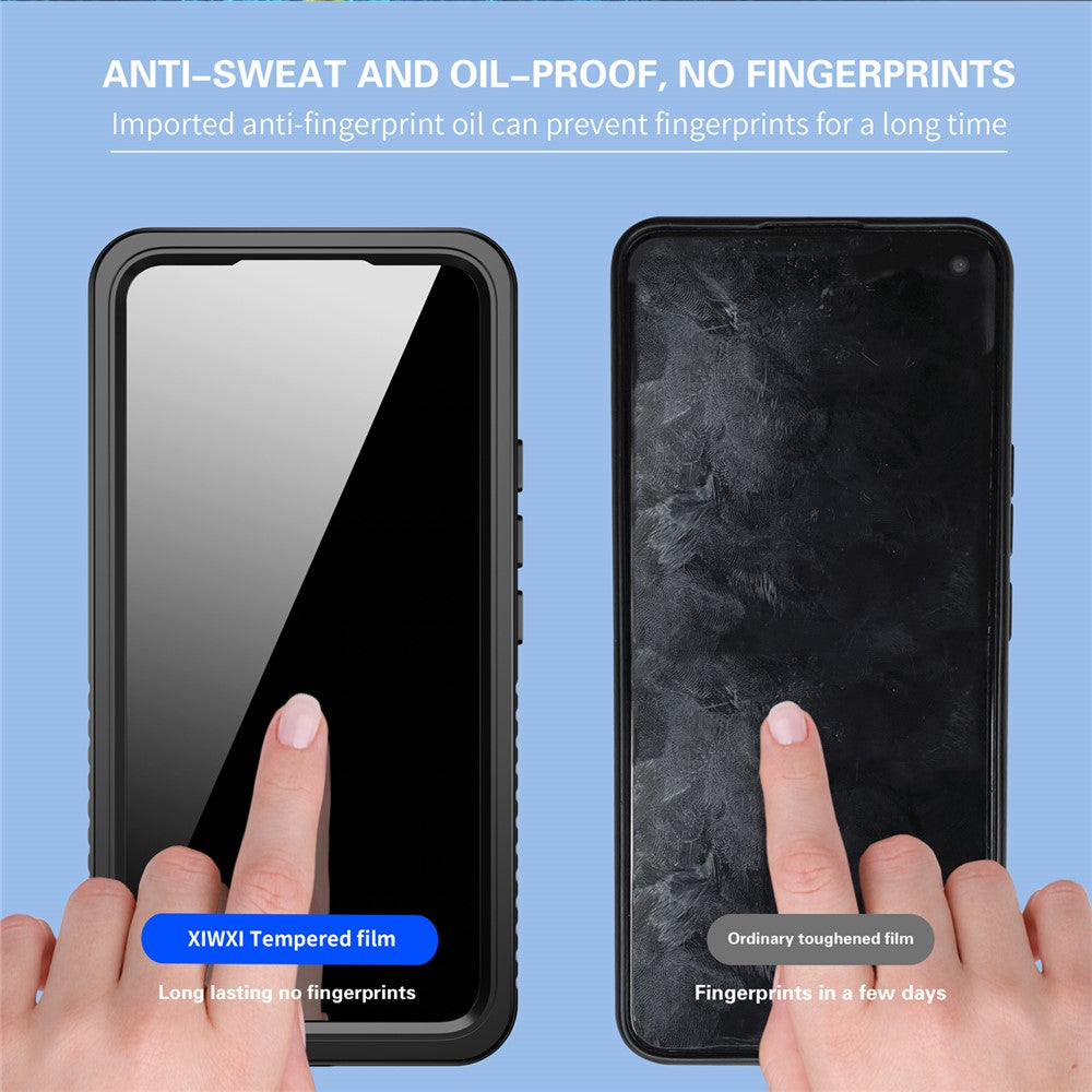 REDPEPPER-FS-Series-for-Samsung-Galaxy-S22-5G-Transparent-IP68-Waterproof-Phone-Case-IP6X-Dust-proof-Defender-Shell-Support-Fingerprint-Unlock