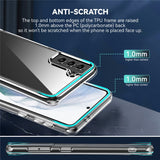 Electroplating-Crystal-Clear-Hybrid-Phone-Cover-for-Samsung-Galaxy-S21-4G-/-5G,-Corner-Drop-Proof-Bumpers-TPU-+-PC-Mobile-Phone-Accessory