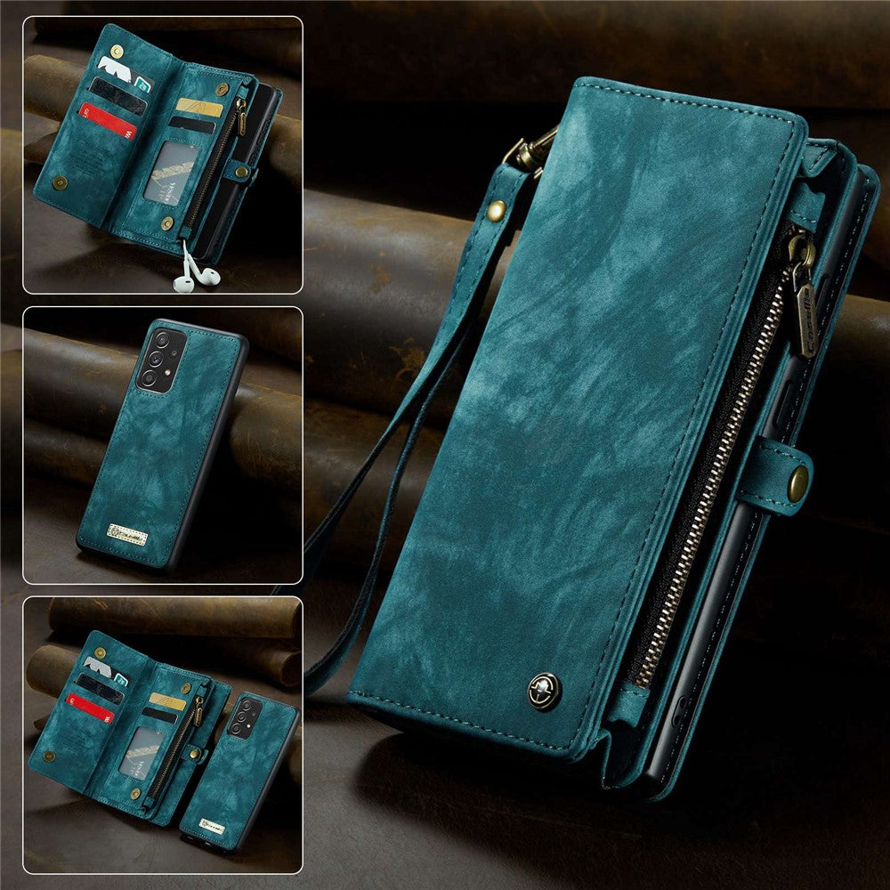 CASEME-008-Series-for-Samsung-Galaxy-A53-5G-Detachable-2-in-1-PU-Leather-Phone-Case-Wallet-Stand-Magnetic-Clasp-Protective-Cover-Blue