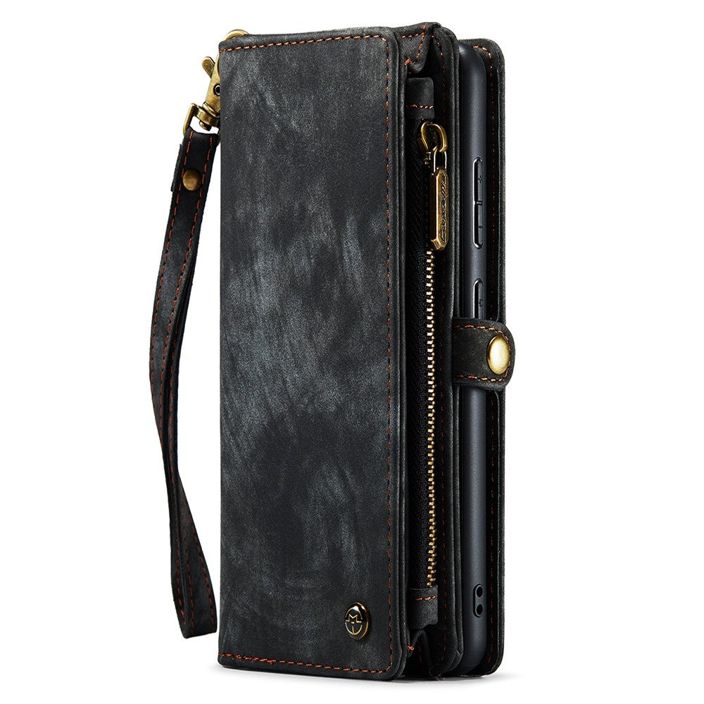 CASEME-008-Series-for-Samsung-Galaxy-S22-5G-Shockproof-PU-Leather-Detachable-2-in-1-Phone-Case-Multifunctional-Anti-fall-Wallet-Stand-Shell-Black