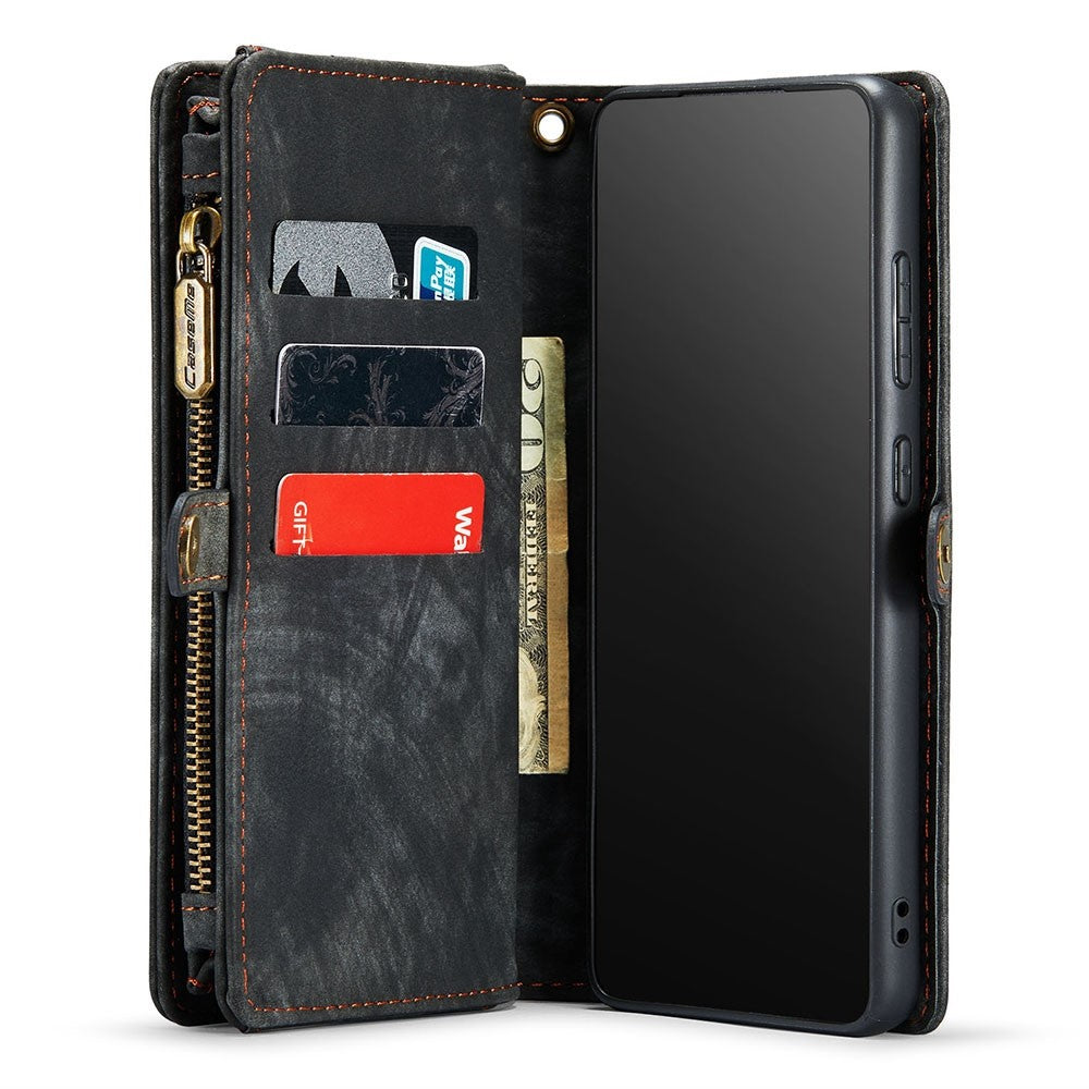 CASEME-008-Series-for-Samsung-Galaxy-S22-5G-Shockproof-PU-Leather-Detachable-2-in-1-Phone-Case-Multifunctional-Anti-fall-Wallet-Stand-Shell-Black