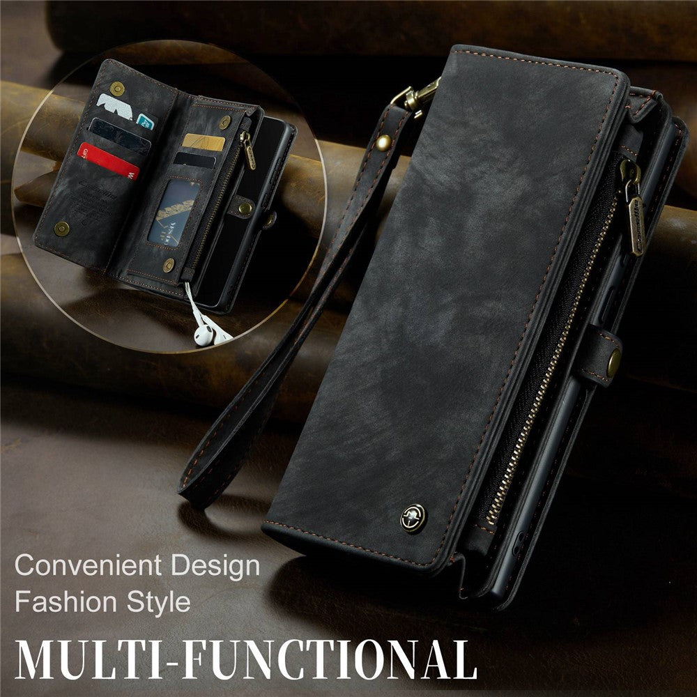 CASEME-008-Series-for-Samsung-Galaxy-S22-5G-Shockproof-PU-Leather-Detachable-2-in-1-Phone-Case-Multifunctional-Anti-fall-Wallet-Stand-Shell-Black