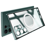 For-Samsung-Galaxy-S22-Ultra-5G-Magnetic-Adsorption-Matte-Phone-Cover-TPU-Back-+-Metal-Edge-Integrated-Lens-Protection-Drop-proof-Case-Black