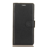 For-Huawei-P30-Lite-Shockproof-Phone-Bag-Covering-Litchi-Skin-Wallet-Leather-Stand-Case-Black